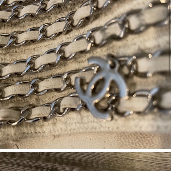 🔥Chanel White Multi Chain Summer Slide Sandals.😎🔥 - Picture 6 of 9